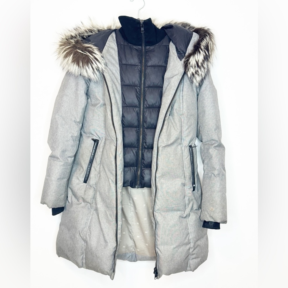 SOIA & KYO - Women's Christy-FX Hooded Down WINTER Coat - Size Medium
